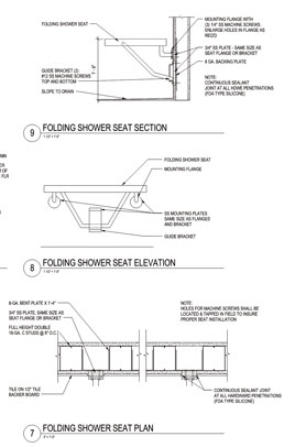 Durability, ADA are shower seat considerations